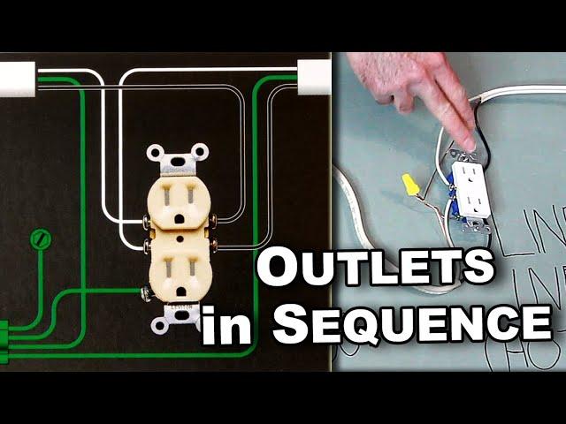 ️How To: Wire Outlets in Sequence - Includes Wiring Diagrams