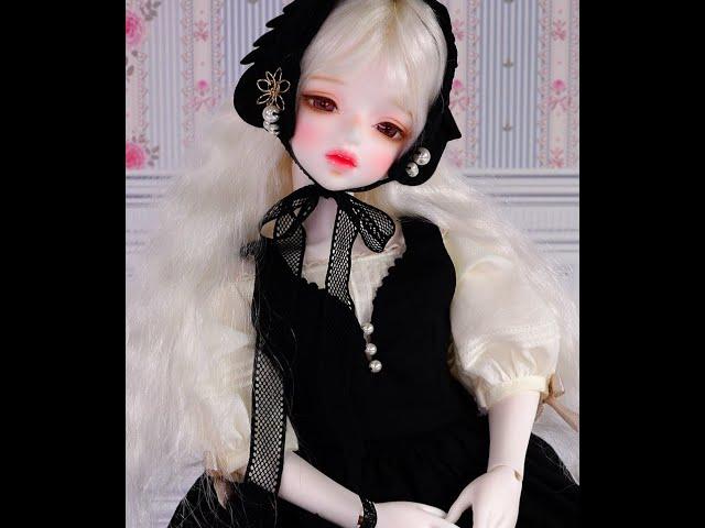 BJD LINA chou chou Limited Black Swan Odile Box Opening/dress up doll  #shorts