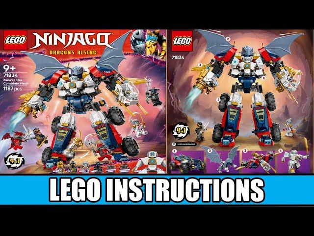 LEGO Instructions - Ninjago - 71834 - Zane's Ultra Combiner Mech - Dragons Rising Season 3