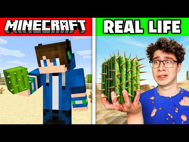 Minecraft, But I Survive in a REAL LIFE Desert