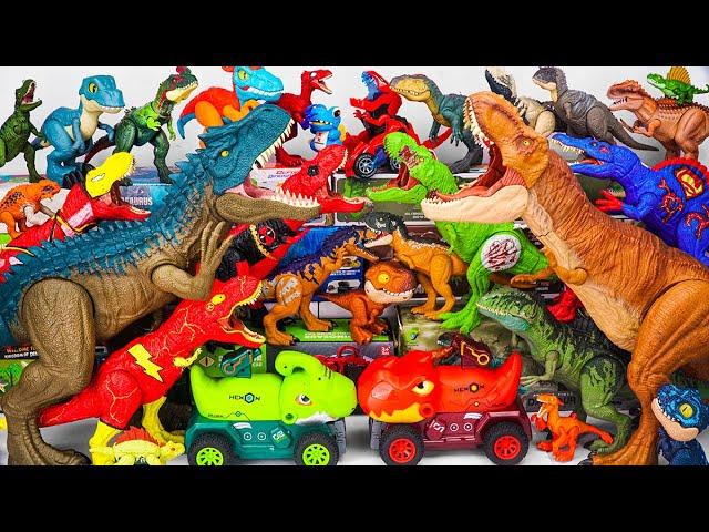 Jurassic World Unboxing Review ASMR | Giant Allosaurus Hulk T-Rex Spinosaurus Dinosaur Car Dino Toys