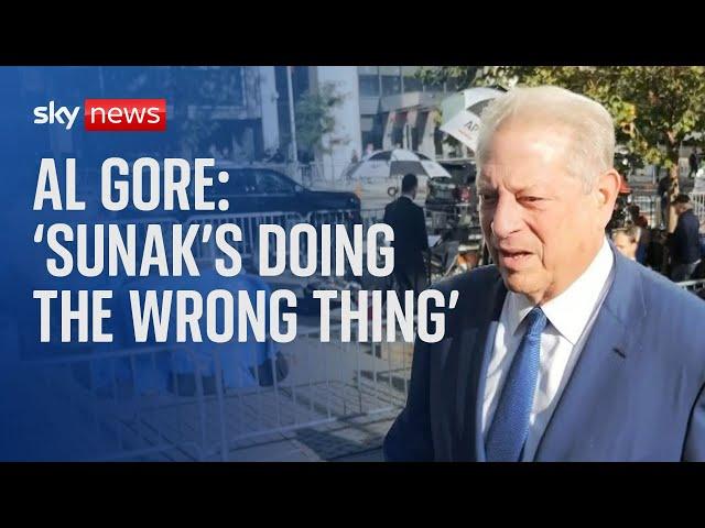 Al Gore calls out Rishi Sunak's 'unfortunate' net zero move