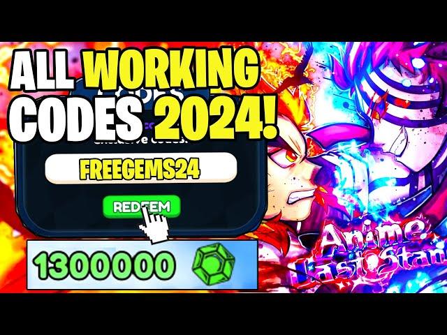 *NEW* ALL WORKING CODES FOR ANIME LAST STAND IN 2024 JUNE! ROBLOX ANIME LAST STAND CODES