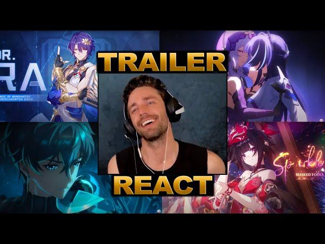 Aventurine's VA Reacts to ALL Honkai: Star Rail Trailers | Camden Sutkowski