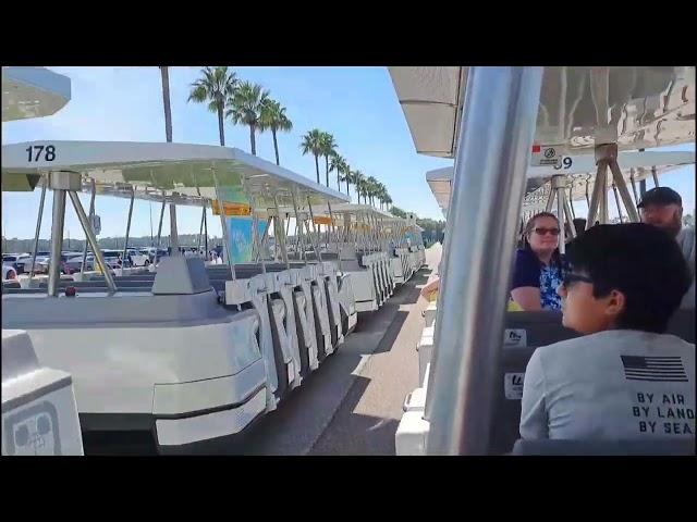 Riding Disney's Hollywood Studios Parking Lot Tram on 9/23/2023