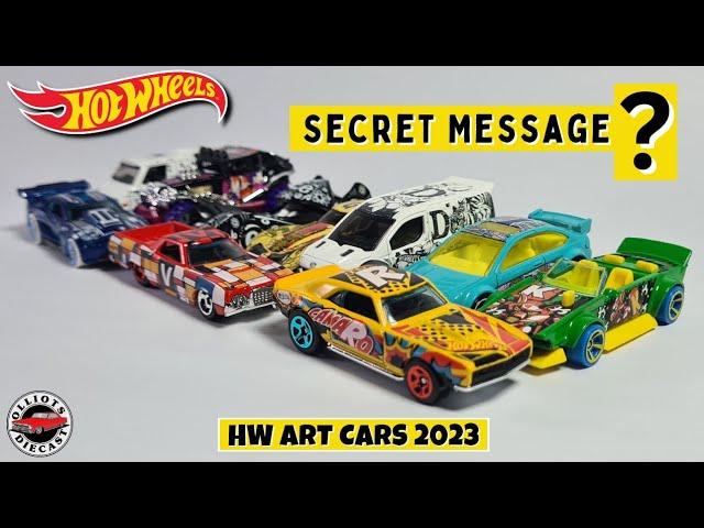 Hot Wheels Art Cars 2023 - The Complete Set Including the Secret Message