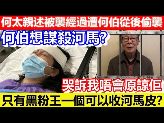 何太親述被襲經過遭何伯從後偷襲！何伯想謀殺河馬？哭訴我唔會原諒佢！只有黑粉王一個可以收河馬皮？｜CC字幕｜Podcast｜日更頻道 #東張西望 #何太 #何伯 #李龍基