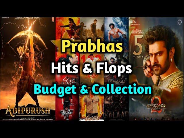 Prabhas all telugu movies budget and collections | Prabhas hits and flops telugu | #salaartrailer