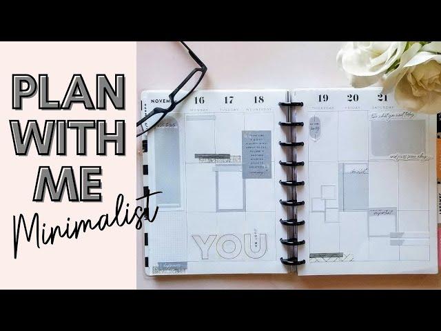 Plan with Me - Happy Planner Vertical Layout and Minimalists 