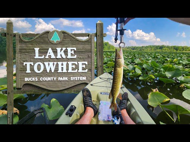 Fishing Lake Towhee in Quakertown, Bucks County, PA for Largemouth Bass, Chain Pickerel & Crappie