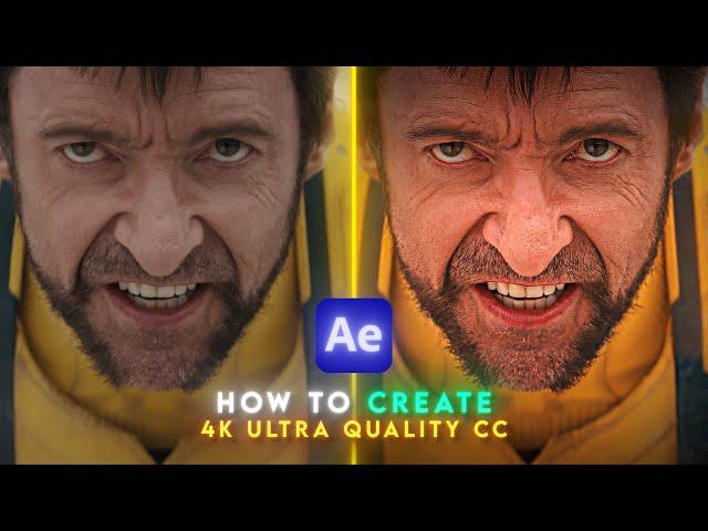 4K Quality Tutorial After Effects + Topaz | 4K Color Correction