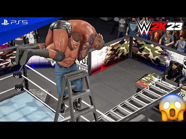 WWE 2K23 - Randy Orton vs. John Cena - Tables, Ladders & Chairs Match | PS5™ [4K60]