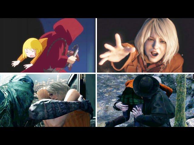 All Ashley Game Over Animations - Resident Evil 4 Remake 2023