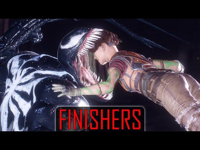 All Venom/Anti-Venom Symbiote Finishers in Spider-Man 2| Peter Parker, Harry Osborn