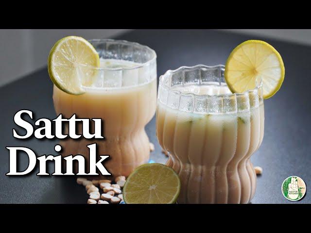 1 minute Sattu Drink | Full day energy Juice | How to make Sattu - Summer Drink - Sattvik Kitchen