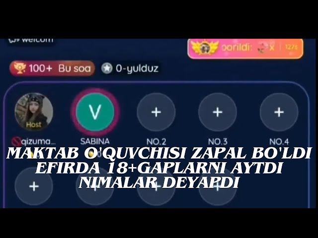 MAKTAB O'QUVCHISI ZAPAL BO'LDI EFIRDA NIMALAR DEYAPDI #zapallar #zapal  EFIRDA 18+GAPLARNI GAPIRDI