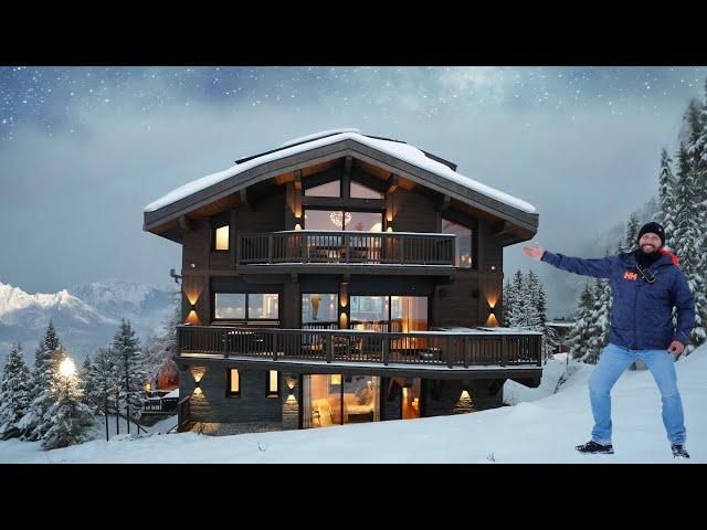 Inside Courchevel's Most Luxurious Ski-in-Ski-Out Designer Chalet with indoor pool, cinema room etc!