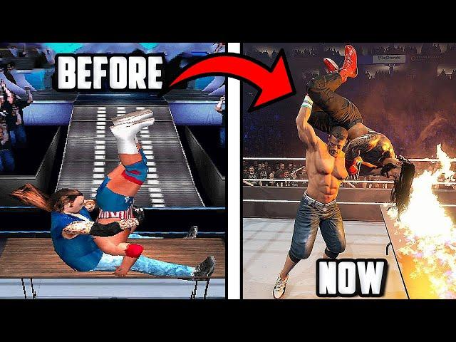 Destroying Tables In Every WWE Games !!! (2000 - 2024)