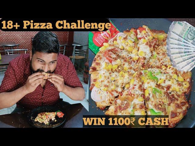 18+ Pizza Challenge Finish 1 Pizza In 1 Minute And Win 1100 ₹ Cash Prize 