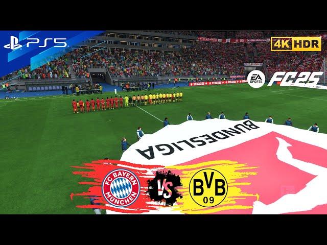 Full Match | Bayern Munchen 2-0 Borussia Dortmund (Der Klassiker) Bundesliga 24/25 | EA FC25 | PS5