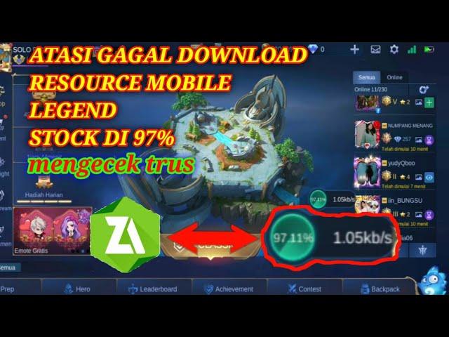 CARA ATASI GAGAL DOWNLOAD RESOURCE MOBILE LEGEND