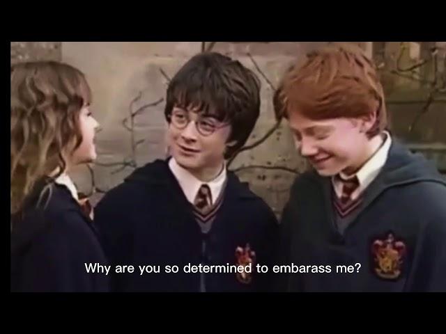 Emma Watson trying to be taller than Daniel Radcliffe on set | Harry Potter |