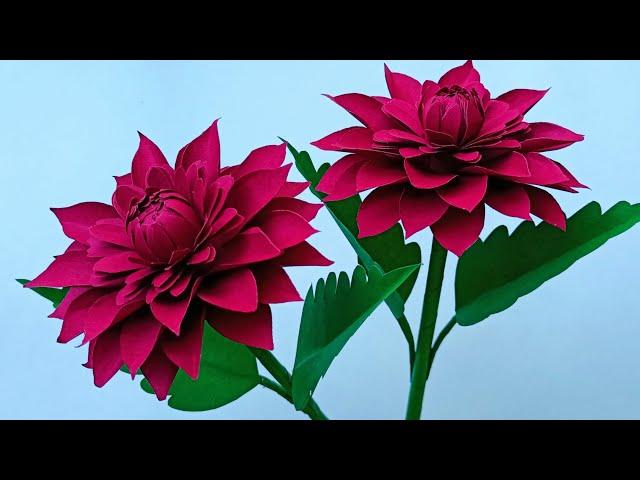 Easy Way to Make  Paper Flower Step by step  - How to make paper flower at home - paper craft