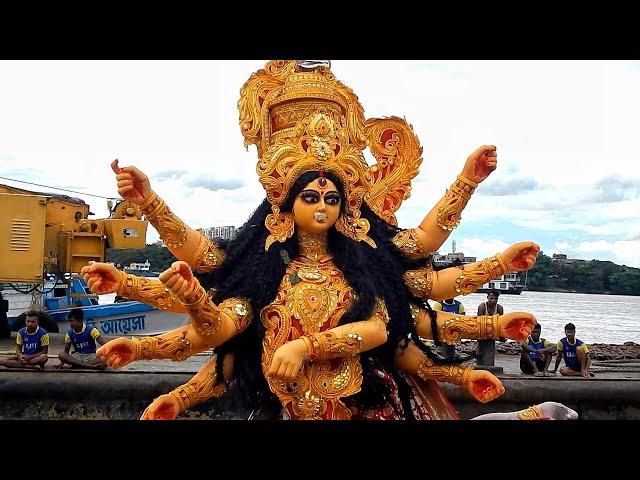 Durga Puja Visarjan 2022 | Kolkata Babughat | Durga Idol Immersion 2022