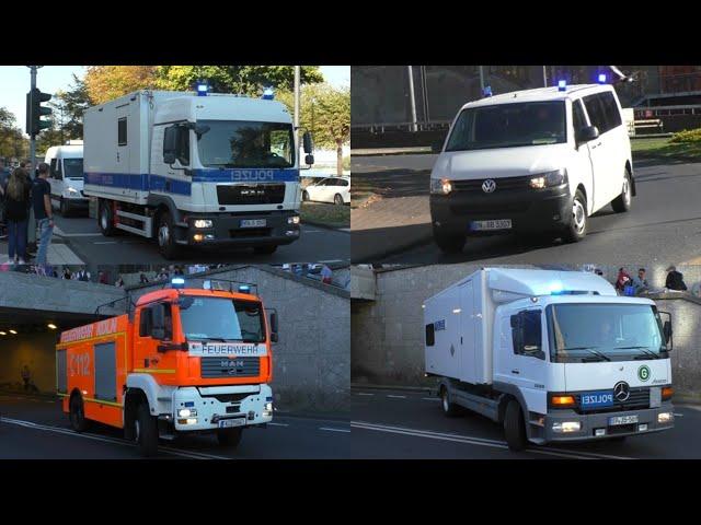 [Geiselnahme Köln HBF] Seltene Einsatzfahrten von Polizei, Feuerwehr & Rettungsdienst