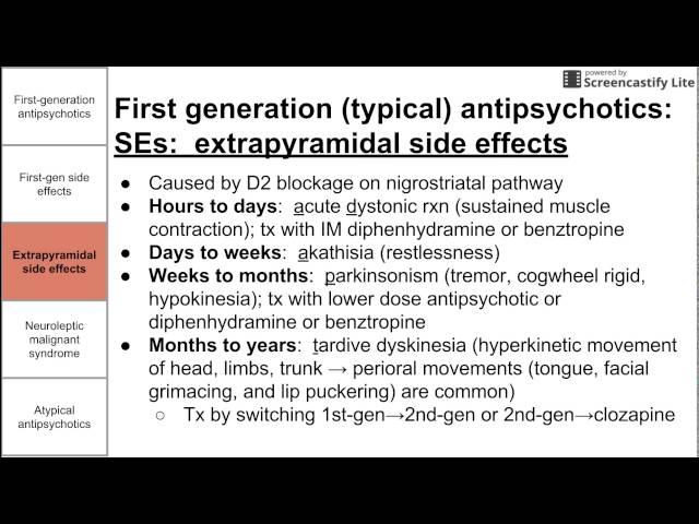 Antipsychotics (neuroleptics)