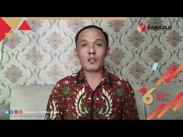 Ucapan HUT 16 Bawaslu dari Bpk Teguh Irawanto (Anggota Bawaslu Kabupaten Purbalingga)