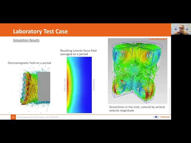 Electromagnetic Stirring Simulation with THERCAST®  | G. Puaux, Transvalor