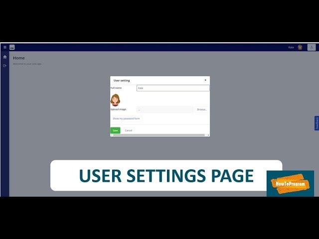 Mendix Tutorial - Creating Basic User Settings Page From Scratch in 10 Minutes