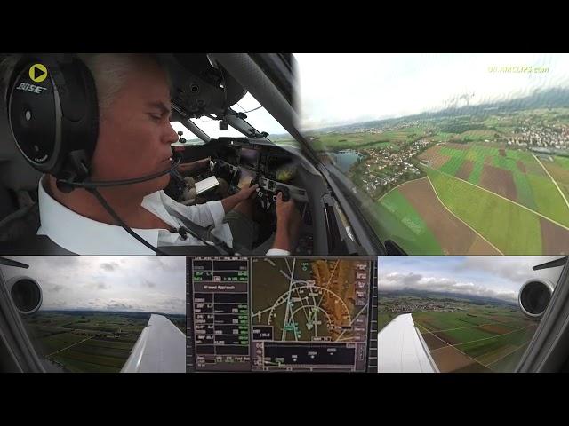 PC-24 Adventure! Uli's first-ever Pilatus Jet landing into Grenchen!  [AirClips]