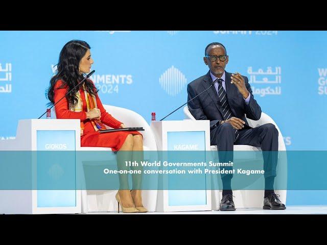 11th World Governments Summit |One-on-one conversation with President Kagame