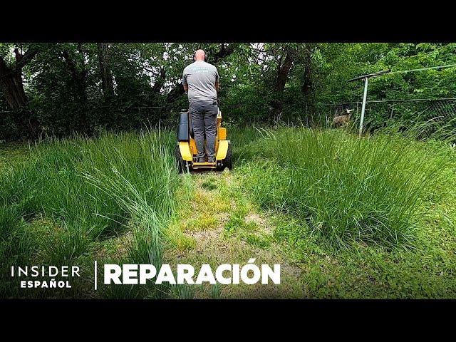 Cómo se arregla profesionalmente un patio abandonado por 2 años | Reparación