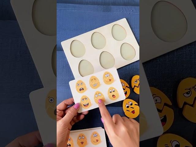 Buy Egg Expression Matching Puzzle at PeppyPod.com