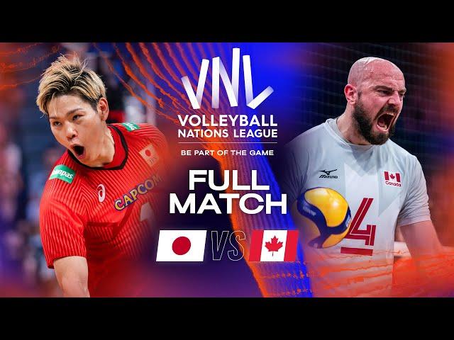 Nishida SERVES Japan to a win!  - Japan vs. Canada - Full Match | Men's VNL 2023