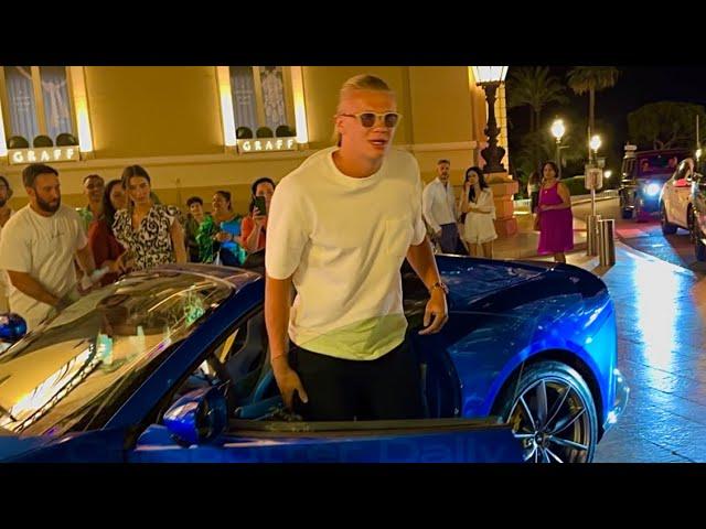 ️ERLING HAALAND MANCHESTER CITY PLAYER IN MONACO #monaco #billionaires #supercars #mancity