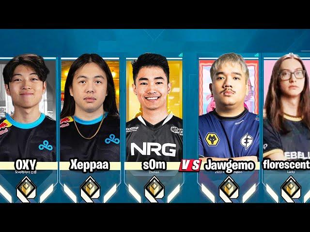 How s0m, C9 Xeppaa & C9 OXY Played Together Vs 2023 Champions EG Jawgemo & SR florescent | VALORANT