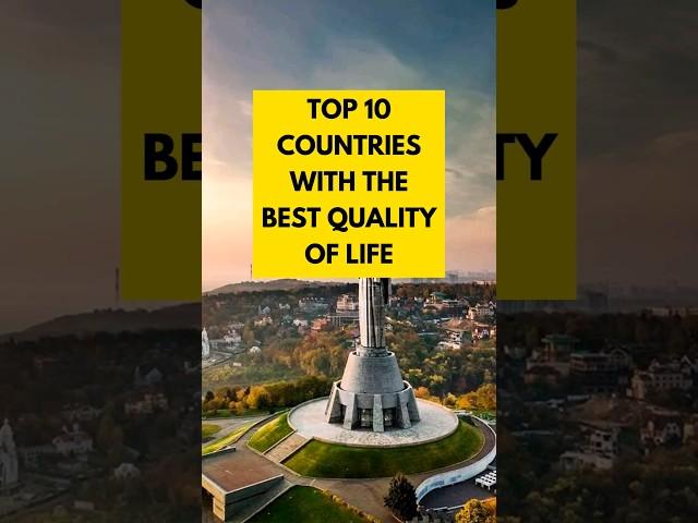 Top 10 countries with the best quality of life #bestcountries #shorts #toplist #top10 #countries