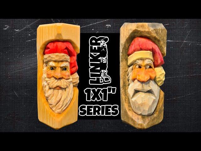 Carve Up a Little Santa Face in 1x1x3" block - Full Fun Hand Tool Tutorial