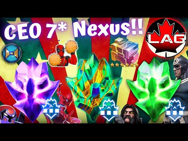 CEO 7-STAR NEXUS CRYSTAL TRIFECTA!! Luckiest Opening In The Community?? Whaling Part 1! - MCOC