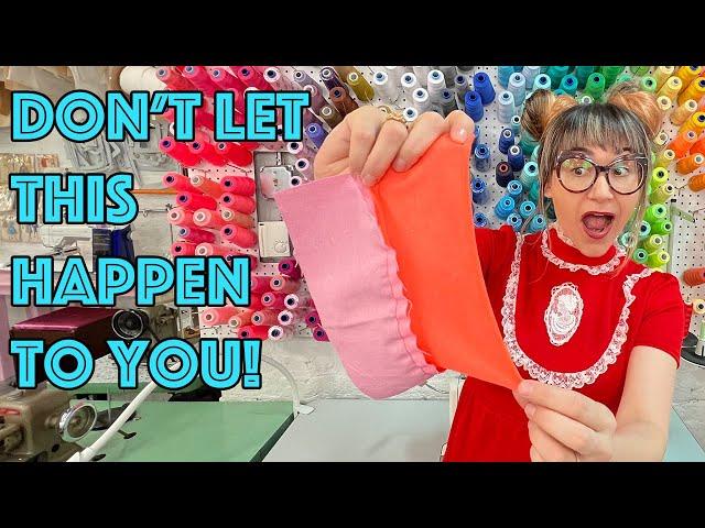 How To Sew Knit Fabric To Woven Fabric! 3 Tips And Tricks!