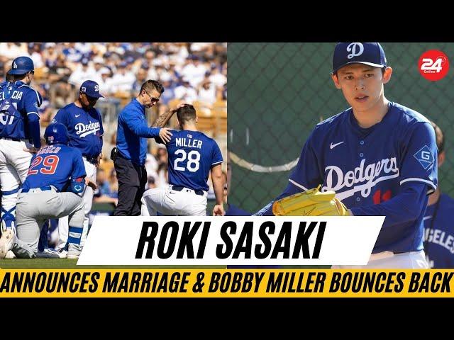Dodgers’ Roki Sasaki Announces Marriage & Bobby Miller Bounces Back After 106 MPH Hit!