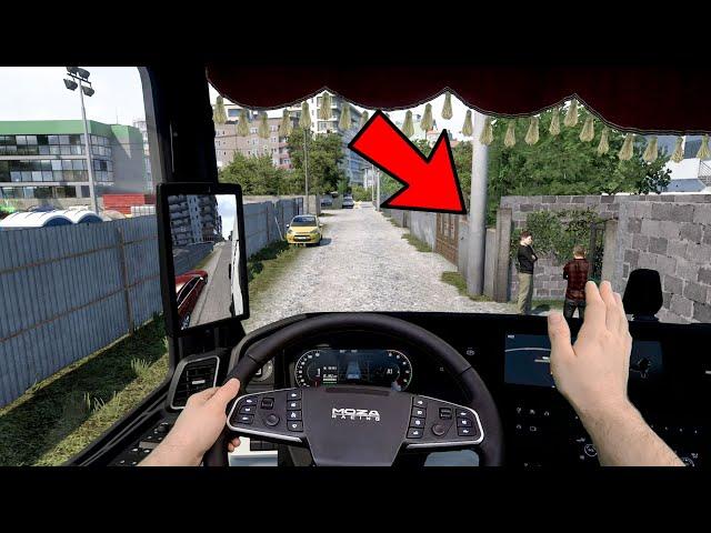 POV on West Balkan's very NARROW roads | Euro Truck Simulator 2 gameplay with MOZA TSW | Real hands