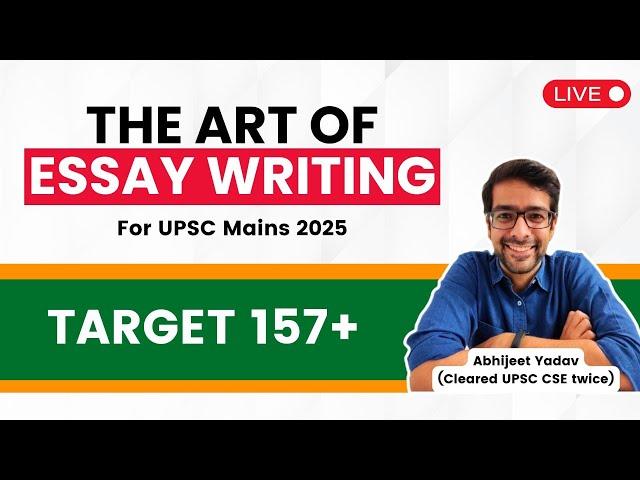 The Art & Craft of Essay Writing | Mains Excel Program