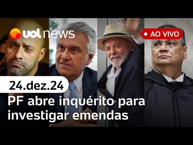 Moraes mantém Daniel Silveira preso; PF apura emendas e Caiado critica decreto de Lula | UOL News