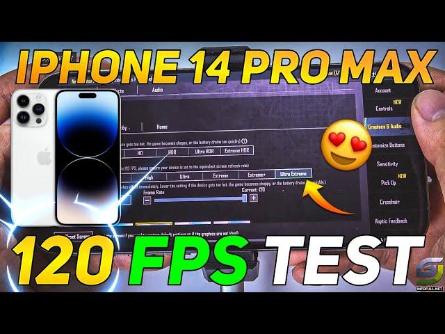 IPHONE 14 PRO MAX PUBG MOBILE 120 FPS TEST ️ HEATING ISSUES 