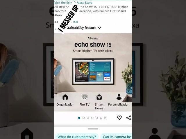 Echo Show 15 "HUB" #echoshow15 #echoshow #Amazon #echoshow #short #shorts #shortsvideo #hub